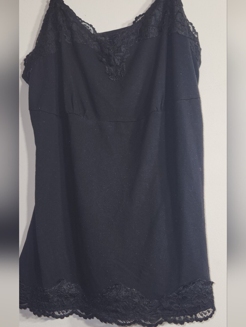 Black Lace Trim Lane Bryant Camisole 14/16